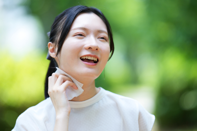 リフレッシュする様子